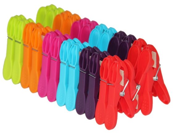 24 PINCES LINGE PLASTIQUE
