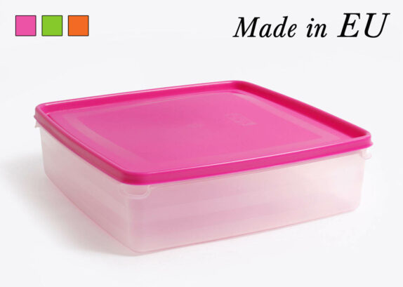 BOITE PLAST CARREE 2.75 L