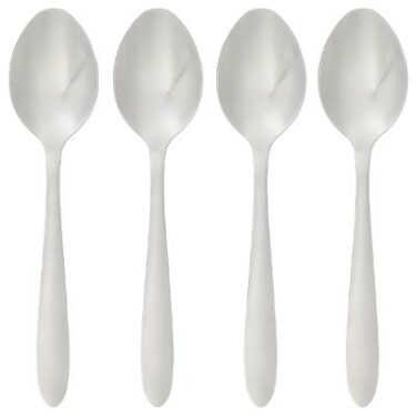 4 CUILLERS A SOUPE INOX