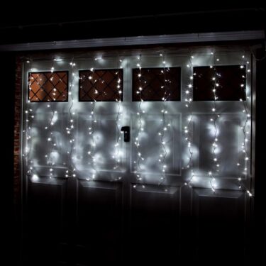 RIDEAU SOLAIRE 200 LED BLANCHE