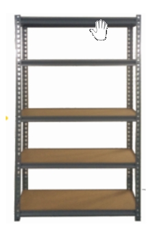 ETAGERE METAL 76*30*153