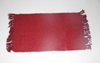 TAPIS COTON 2 COULEURS ROUGE 5