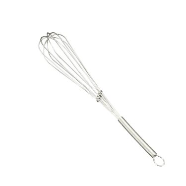 FOUET INOX MANCHE FIL 30CM