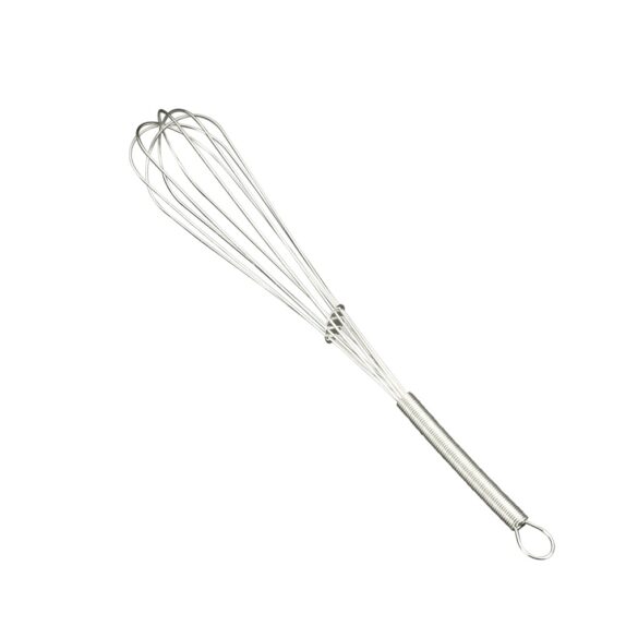 FOUET INOX MANCHE FIL 30CM
