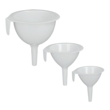 3 ENTONNOIRS PLAST Ø7-9-11CM