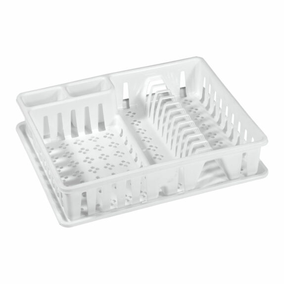 EGOUTTOIR AVEC PLATEAU BLANC