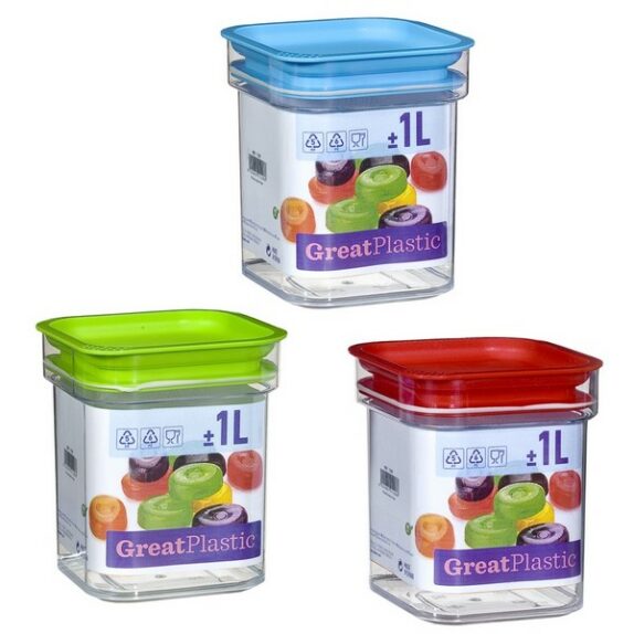 POT CARRÉ PS AVEC JOINT 1L.