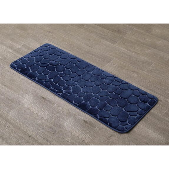 TAPIS GALET 45X120 BLEU MARINE