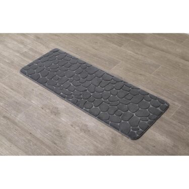 TAPIS GALET 45X120 GRIS FONCE