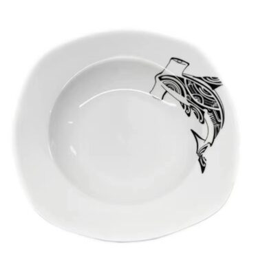 ASSIETTE CARRE SOUPE 23 REQUIN
