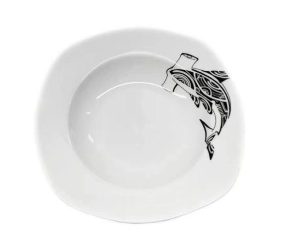 ASSIETTE CARRE SOUPE 23 REQUIN