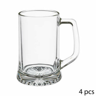 VERRE BIERE X4 ANSE 32CL