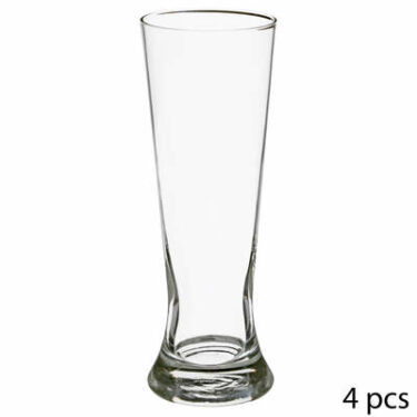 VERRE BIERE X4 DROIT 37CL