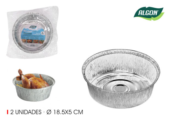SET2 BARQUETTE RONDE ALU D18,5