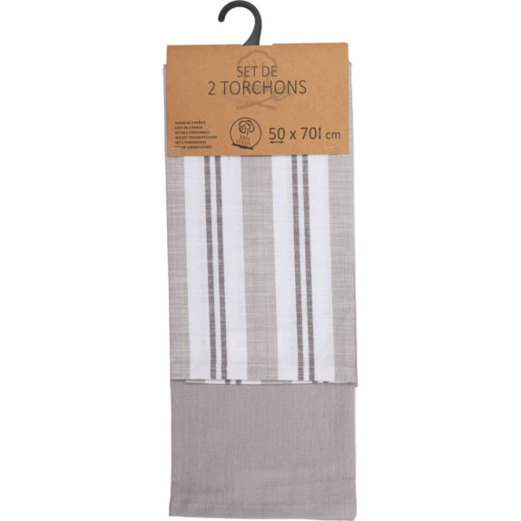 SET 2 TORCHONS LEWIS 50X70CM C