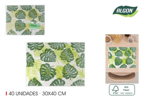 SET DE TABLE BLANC DECORE ALGO