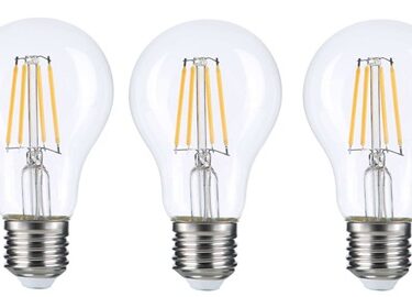 LOT DE 3 AMPOULES E27 A60 CLAI