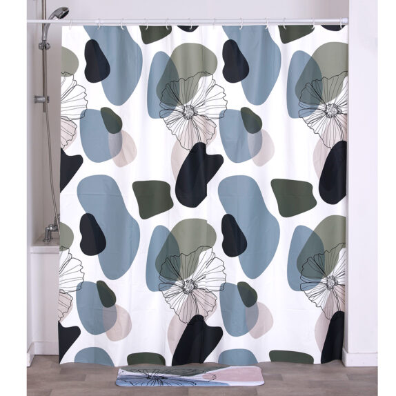 RIDEAU DE DOUCHE PEVA 180X180