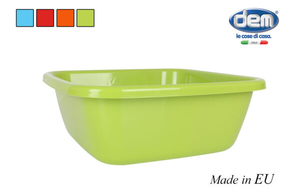 BASSINE CARREE 15L  38CM COLOR