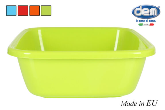BASSINE CARREE 20L  44CM COLOR