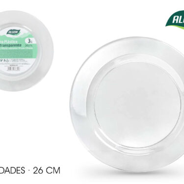 SET3 ASSIETTE PS TRANSPARENT D