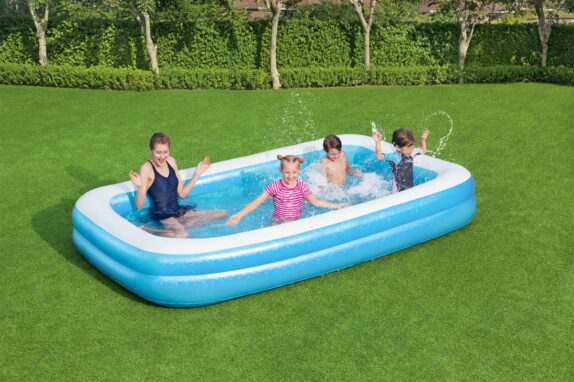 PISCINE RECTANG.183*46 BLEU