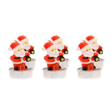 BG CH PLAT PERE NOEL BL/RG X 6