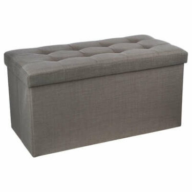 POUF PLI DBLE GRIS LYSANDRE