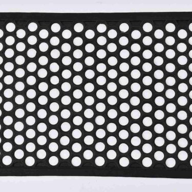 TAPIS HAROLD 40X60 GRILLE NOIR
