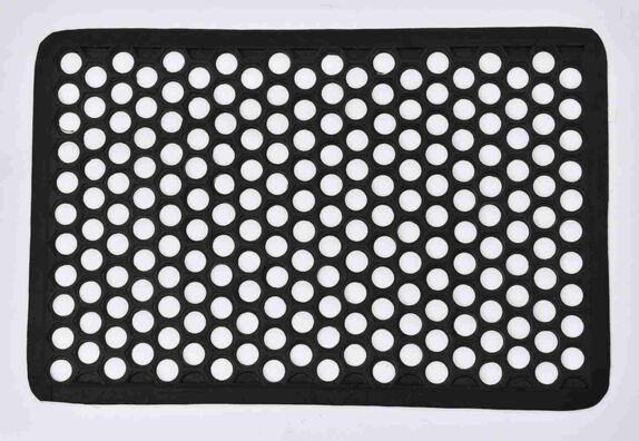 TAPIS HAROLD 40X60 GRILLE NOIR