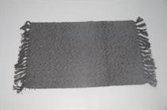 TAPIS COTON 2 COULEURS GRIS FO