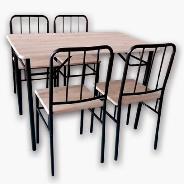TABLE +4 CHAISES