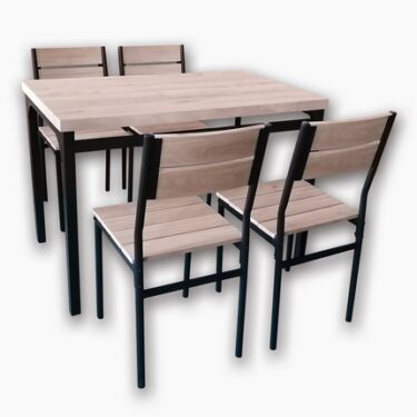 TABLE +4 CHAISES LUXE
