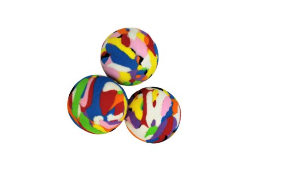 JOUET CHAT BALLE MULTICOLORE X