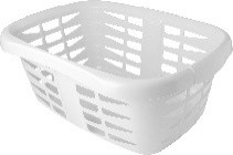 PANIER A LINGE 47 L BLANC