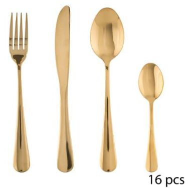 MENAGERE INOX 16P GOLD