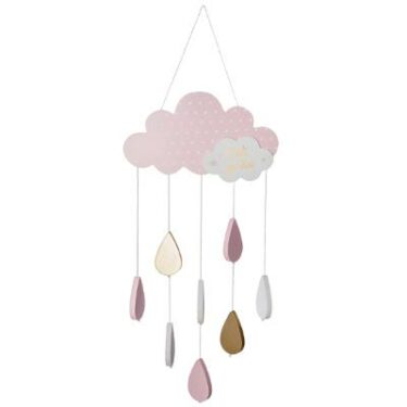 SUSPENSION NUAGE ROSE