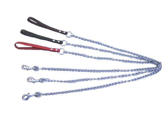 LAISSE CHAINE POIGNEE CUIR GM