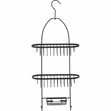 SERVITEUR METAL 2 PANIERS NOIR