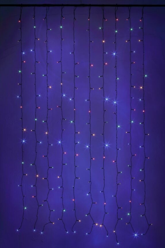 RIDEAU SOLAIRE 200 LED MULTICO