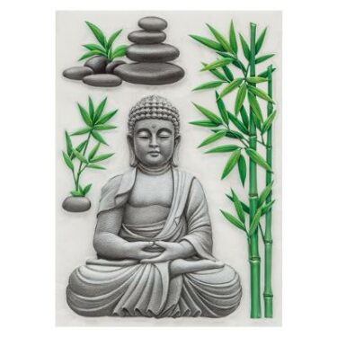 STICKER RELIEF 30X40 BOUDDHA