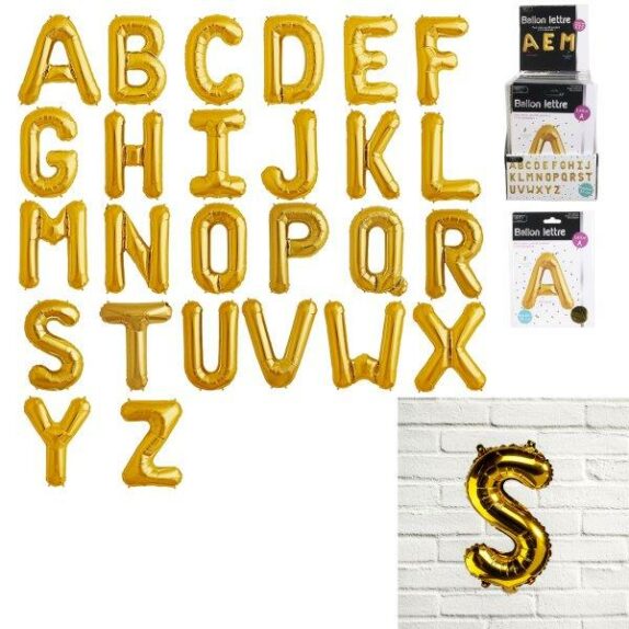 BALLON ALUMINIUM LETTRE 35CM D