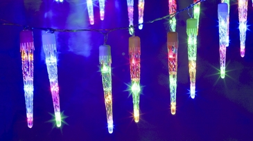 GUIRLANDE 24 GLACONS 72 LED MU