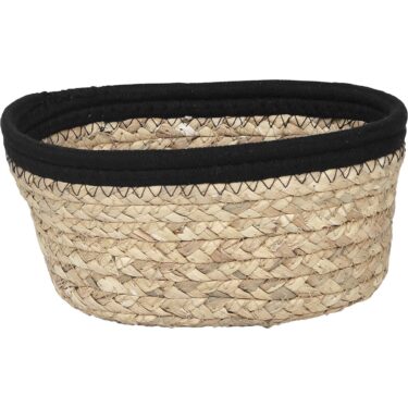 PANIER OVALE COTON/MATIERE VEG