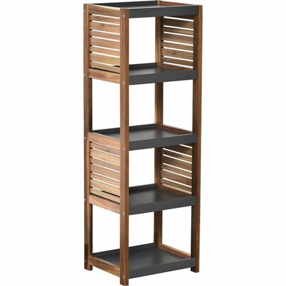 MEUBLE 5 ETAGERES ACACIA ET MD