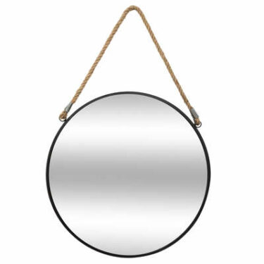 MIROIR METAL ROND CORDE NR D55
