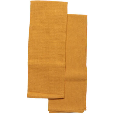 SET 2 TORCHON 50X70 JAUNE MOUE