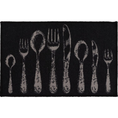 TAPIS IMP 50X80 COUVERTS NOIR