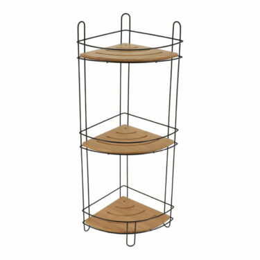 ETAGERE D'ANGLE FIL METAL/BAMB