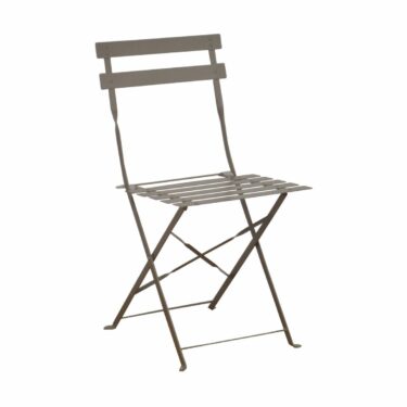 CUBA CHAISE PLIANTE ACIER/LATT